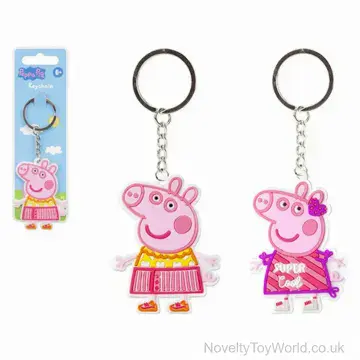 Peppa Pig 2D PVC Licensed Keyring - 2 Assorted (6cm)