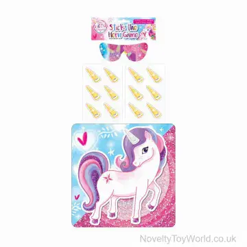 Pin The Horn On The Unicorn Kid's Party Game