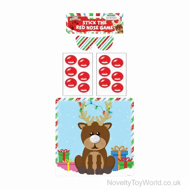 Pin The Red Nose On The Reindeer Christmas Party Game | Wholesale Games UK