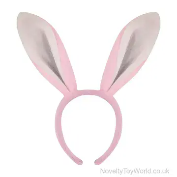 Pink Bunny Ears Headband (21cm x 26cm) - Universal Size