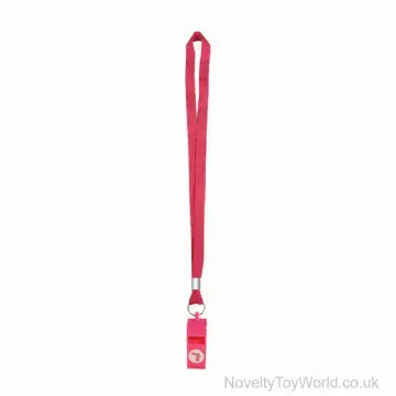 Pink Learner Driver Whistle For Hen Dos on 80cm Cord