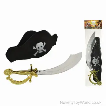 Pirate Cutlass Sword & Hat Playset