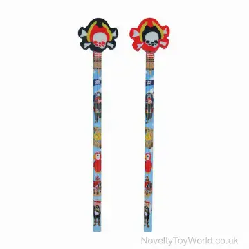 Pirate Pencils with Rubber Eraser Tops