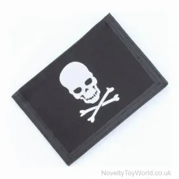 Pirate Skull & Crossbones Wallet (12cm x 9cm)