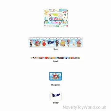 Pirate Stationery Set - 4 Pieces