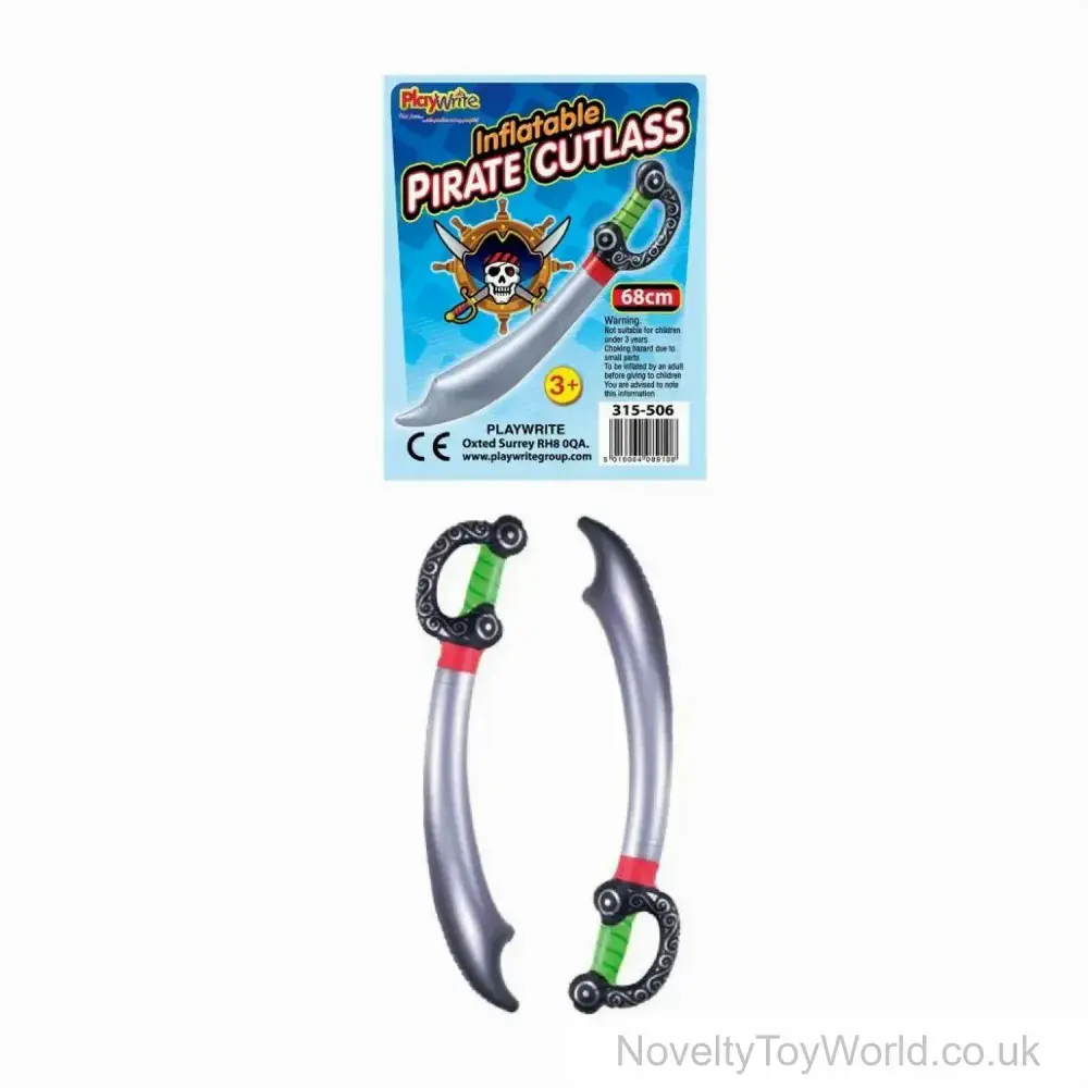 Inflatable Swore Bulk Buy Pirate Sword Inflatable Toy (60cm) | Wholesale Novelties UK