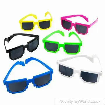 Pixel Frame Party Sunglasses - Adult