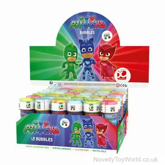 PJ Masks Blowing Bubbles Tubs with Maze (60ml) | Wholesale Party Bag Fillers