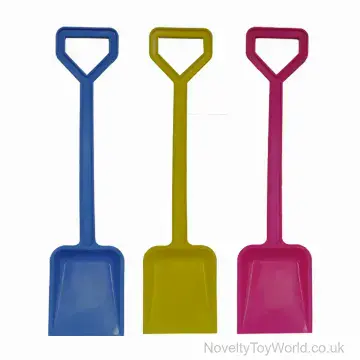 Plastic Bright Colour Beach Spade (45cm) - 3 Assorted