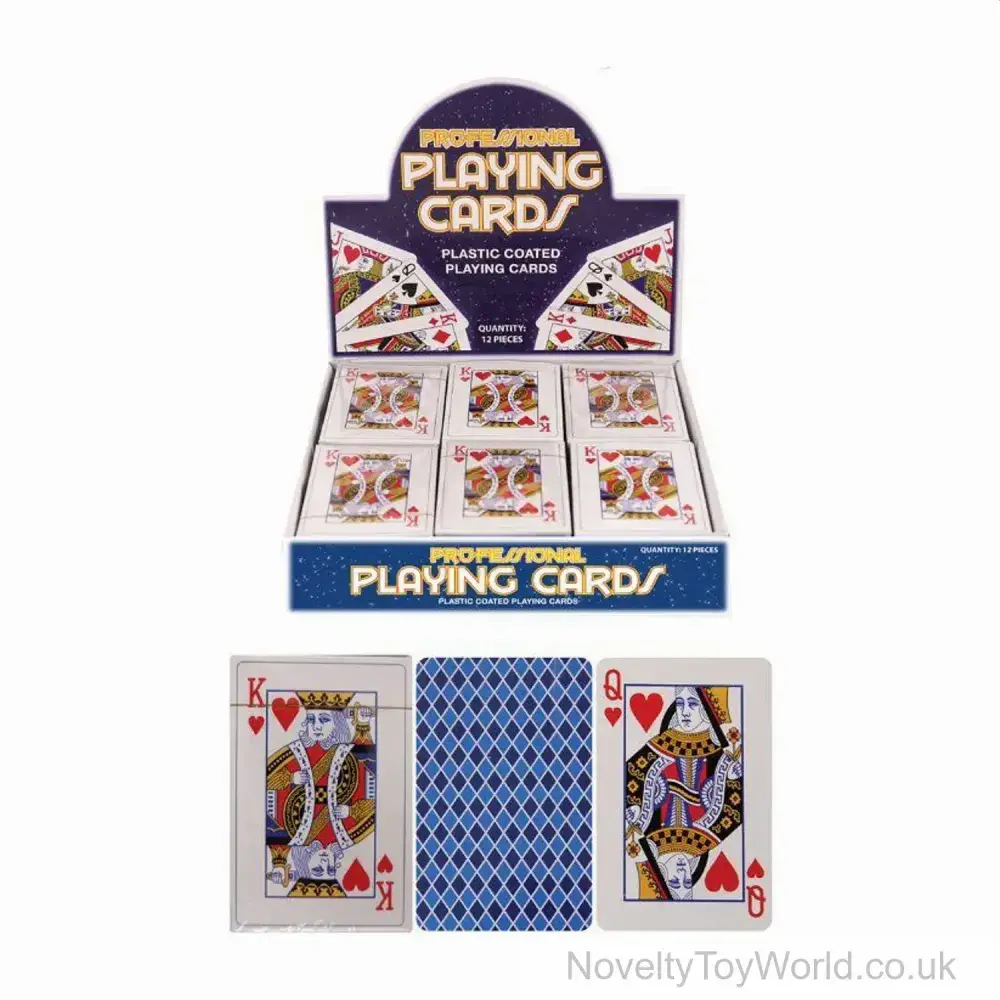 Wholesale | Plastic Coated Professional Playing Cards - Blue