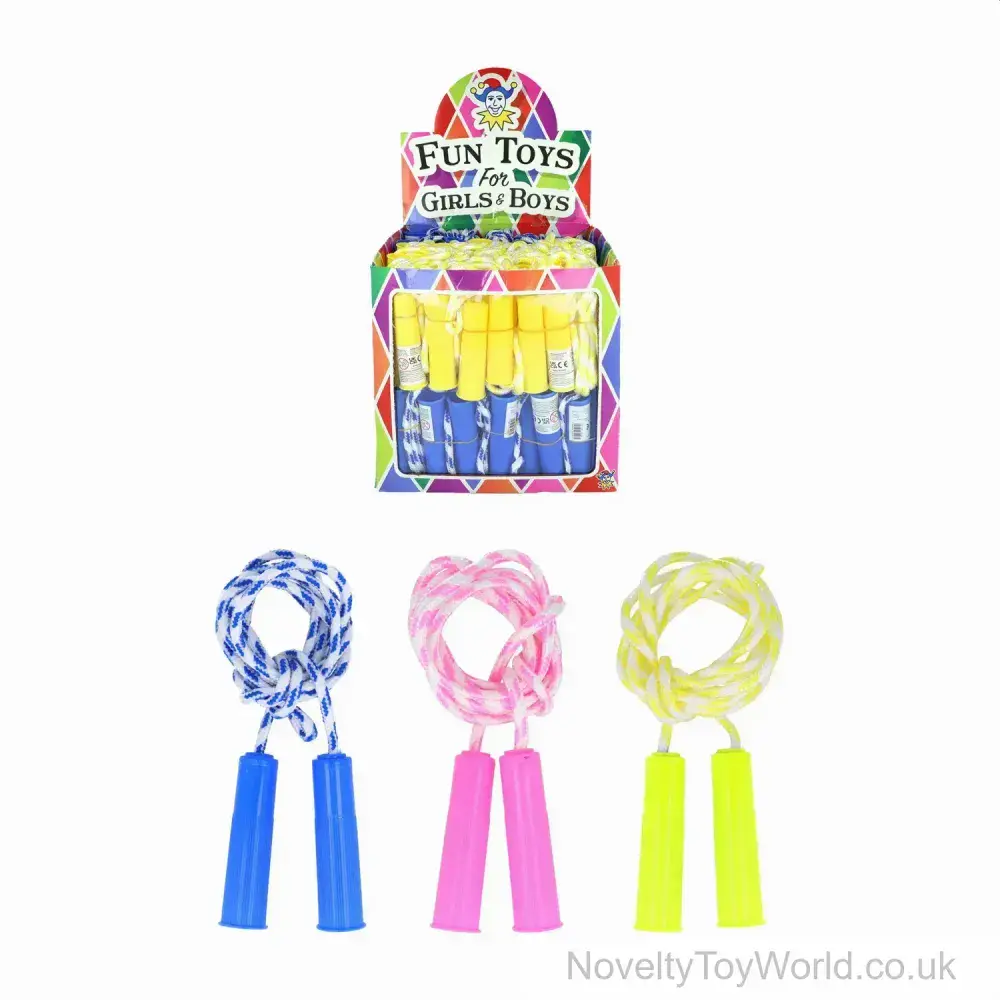 Plastic Handle Skipping Rope - Assorted Colours (205cm) | Outdoor Toys ...