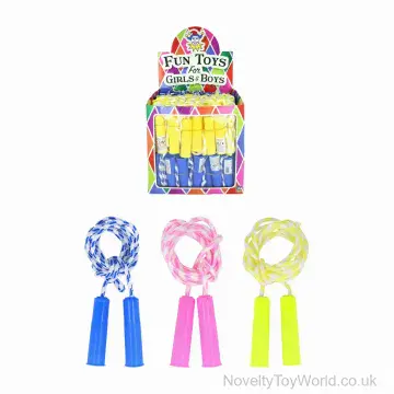 Plastic Handle Skipping Rope - Assorted Colours (205cm)