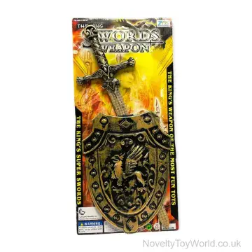 Plastic Kid's Knights Sword & Shield - Metal Look