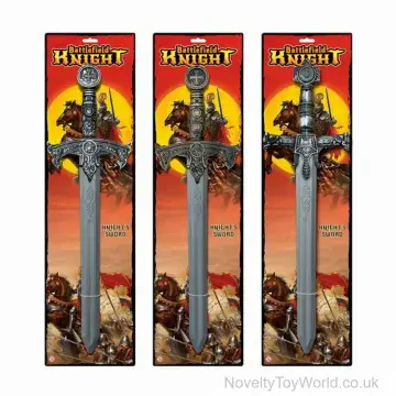 Plastic Knight's Sword with Decorative Hilt (70cm)