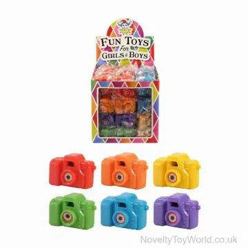 Plastic Mini Toy Camera - 4 Colours Assorted (4.1cm)