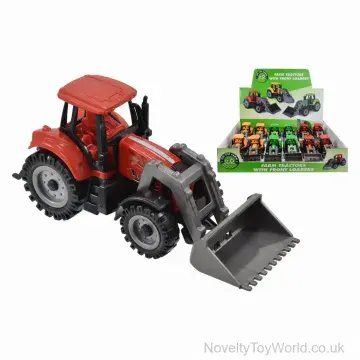 Plastic Tractor with Front Load (13cm)