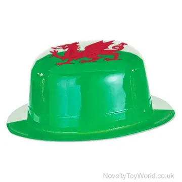 Plastic Wales Bowler Hat - Adult