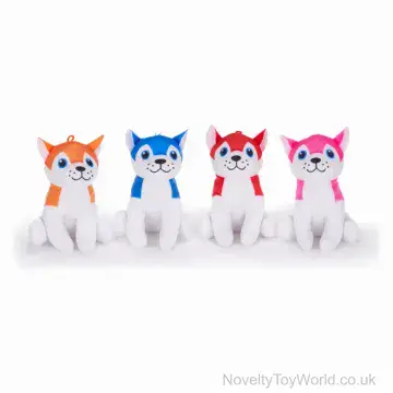 Plush Husky Dog Toy - 16cm - 4 Assorted