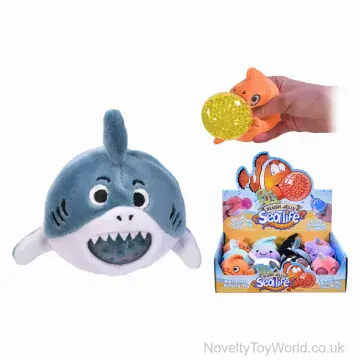 Plush Jelly Bead Sea Life Sensory Toy - 6 Assorted (8cm)