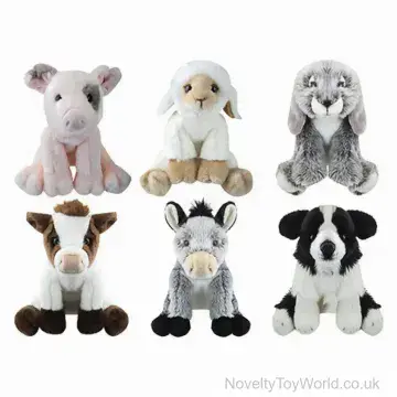 Plush Soft Toy Farm Animal 30cm - 6 Assorted