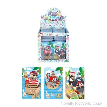 Pocket Pirate Notebook - 3 Assorted Designs (9.3cm x 5.5cm)