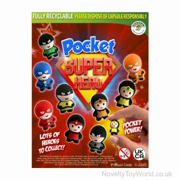 Pocket Super Hero Toy - 35mm Small Vending Capsule