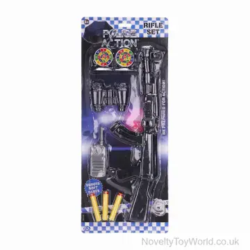 Police Rifle Toy Set (43cm) - Darts, Targets & Accessories