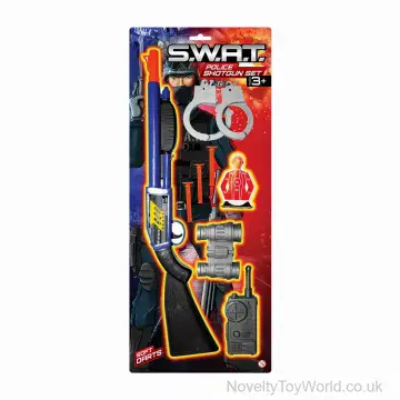Police Shotgun Suckered Darts Shooter Play Set
