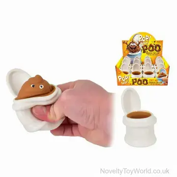 Pop Up Squishy Poo In Toilet Joke Toy (9cm)