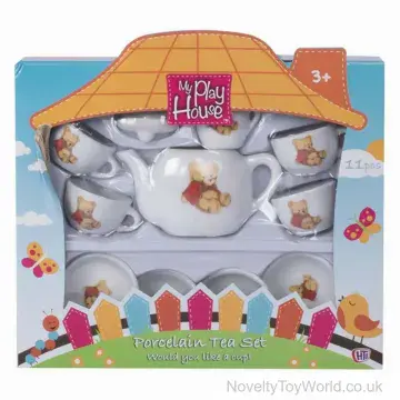 Porcelain Tea Set in Box - Role Play Toy
