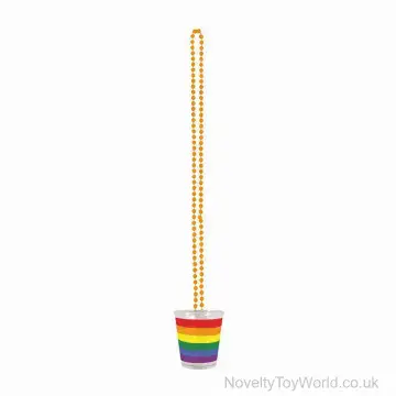 Pride Rainbow Shot Glass Necklace - LGBTQ+