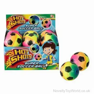 PU Solid Foam Rainbow Football - 10cm