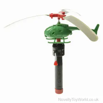 Pull String Helicopter & Launcher (16cm)