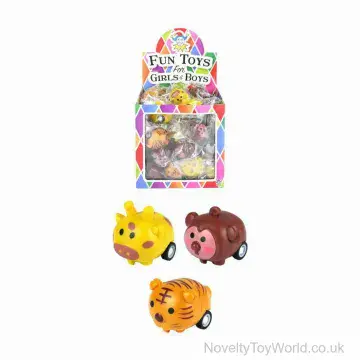 Pullback Mini Jungle Animal Car - 4cm