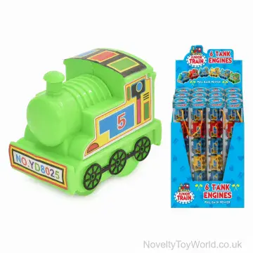 Pullback Toy Trains in Tube - Pack of 6