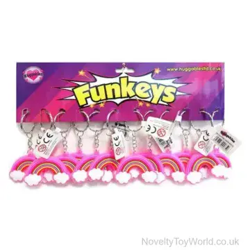 PVC Rainbow Keyring - 5cm