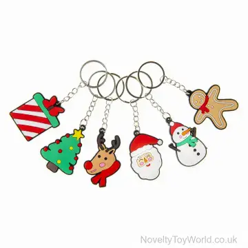 PVC Rubber Christmas Keyring (6cm)