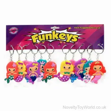 PVC Rubber Mermaid Keyring (5cm)