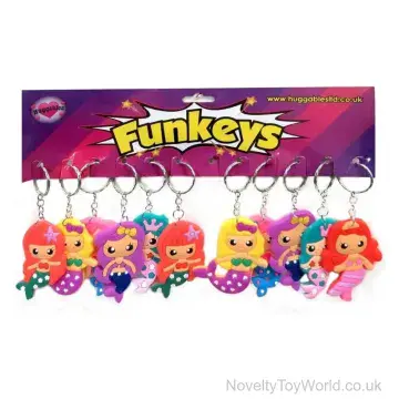 PVC Rubber Mermaid Keyring (5cm)