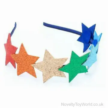 Rainbow Glitter Star Aliceband