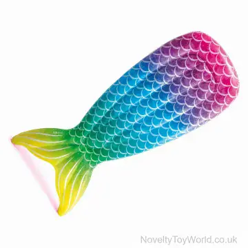 Rainbow Mermaid Tail Inflatable Pool Lounger - Intex (177cm)