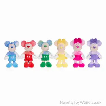 Rainbow Minnie and Mickey Mouse Soft Toy (30cm)