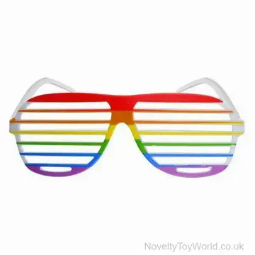 Rainbow Shutter Lens Pride Colours Glasses - Adult