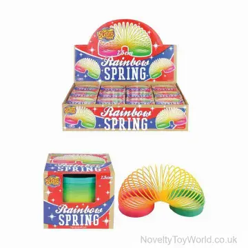 Rainbow Slinky - Coil Spring Toy (7.5cm )