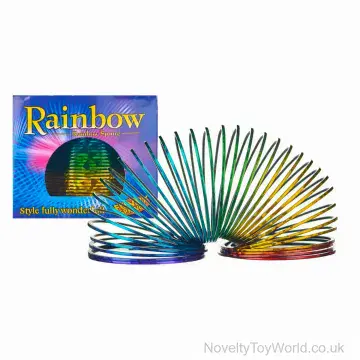 Rainbow Slinky Style Coil Spring Toys (7cm)