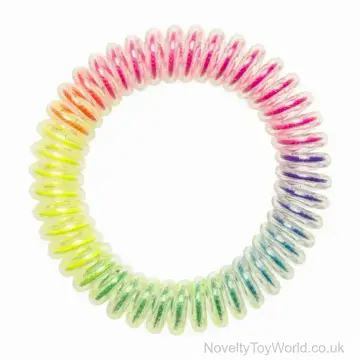 Rainbow Spiral Stretchy Bracelet (6cm)