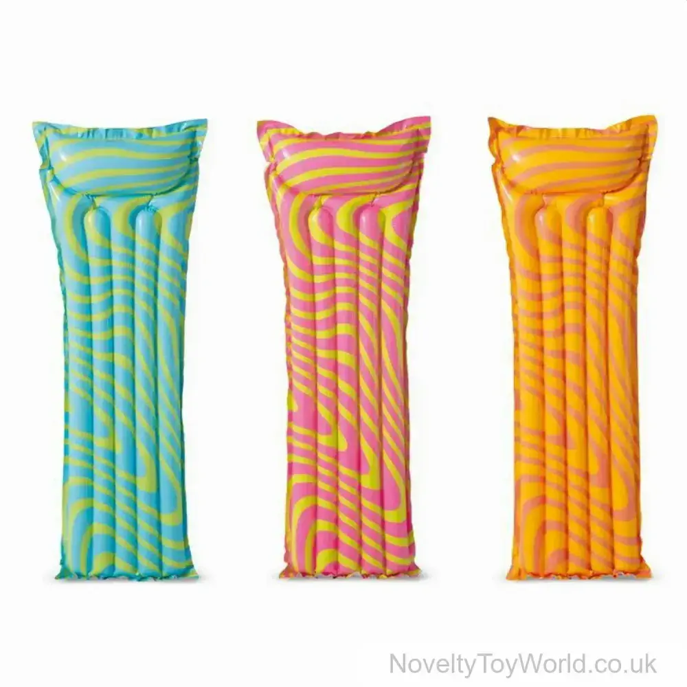 Razzle Dazzle Pattern Inflatable Intex Lilo Mat (183cm) | Pool ...
