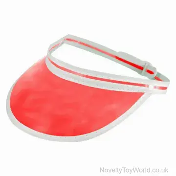 Red Novelty Golf or Poker Visor - Adult
