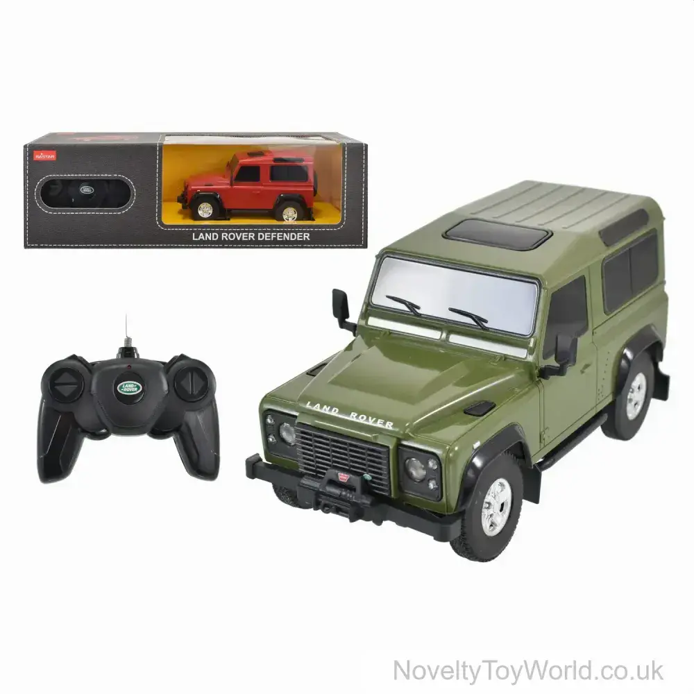 Remote Control Land Rover Defender - 2 Assorted (1:24sc) | R/C Toys Bulk