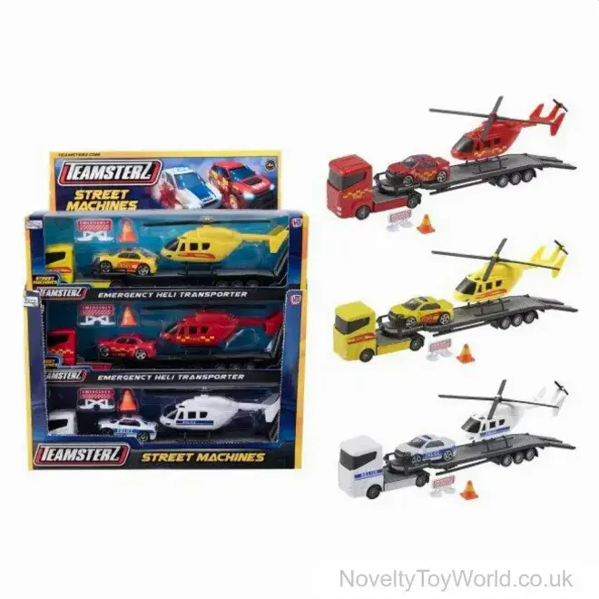Bulk Buy | Rescue Helicopter Transporter Toy in Display Box - Toy Supplies